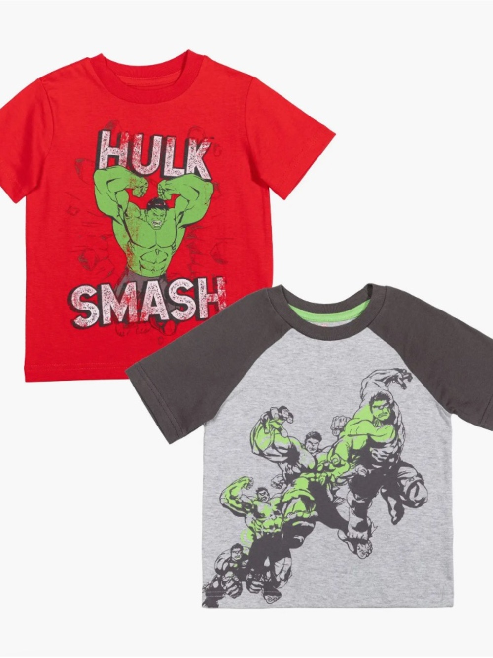 Marvel Hulk Boys' 2-Pack Graphic Tee Set - Red & Gray Brand New 4T Nordstrom